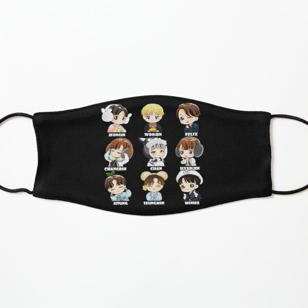 KPOP STRAY KIDS CHIBI ALLE MITGLIEDER Maske für Kinder