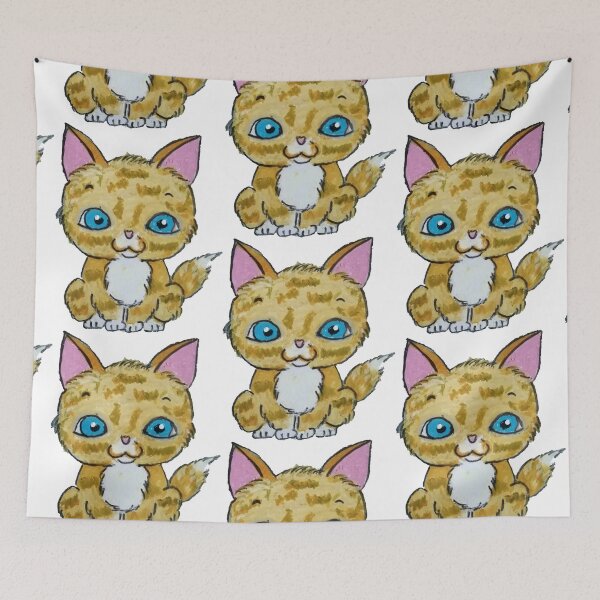 Item preview, Oil pastel art of a cute naughty cat designed and sold by Abha-Hues.