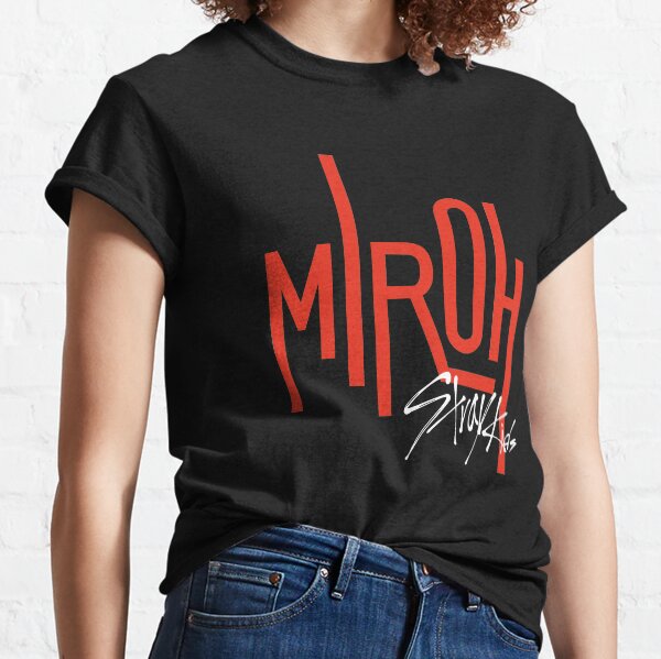 KPOP STRAY KIDS LOGO OFFICIEL MIROH T-shirt classique