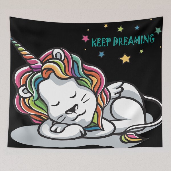 Item preview, keep dreaming lion in unicorn design designed and sold by Urbo Panda.