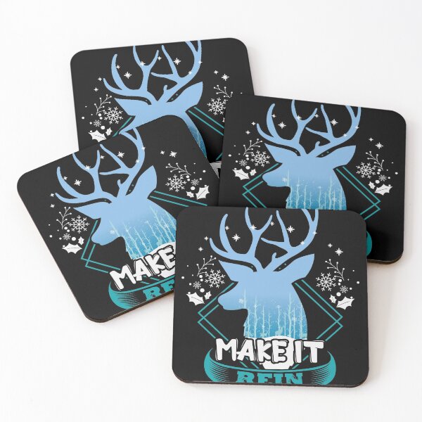 Item preview, Make it Rein deer shirt natur winter design designed and sold by Grinover.