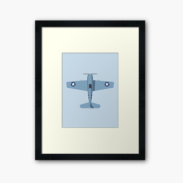 Vista previa del artículo con la obra «F6F WWII Fighter Aircraft - Grey», diseñado y vendido por VoodooCircus.