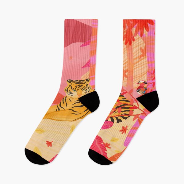 Item preview, Tiger and Mandarin Ducks designed and sold by SunLee Art.