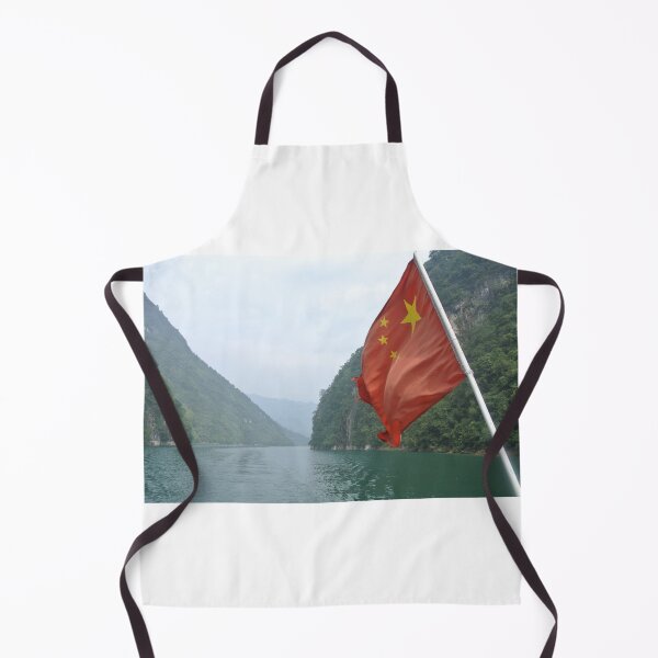 Item preview, Chinese Flag against mountains designed and sold by errudd.