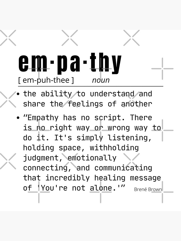 "dictionary poster print of the word Empathy" Sticker for Sale by