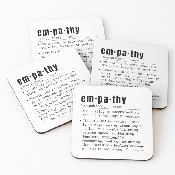 Item preview, dictionary poster print of the word Empathy designed and sold by ZEDPrintables.