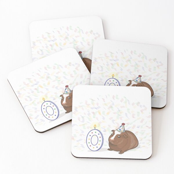 Item preview, Birthday Guinea Pig: Zero (0) designed and sold by WheeklysaurusCo.