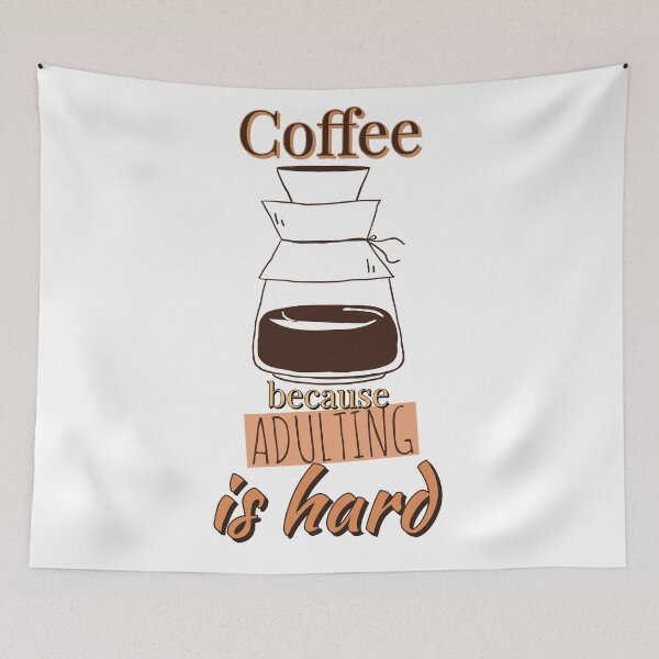 Item preview, Coffee Because Adulting Is Hard designed and sold by hashnan21.