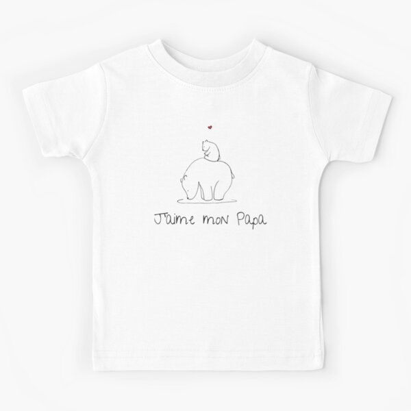 J'aime mon papa T-shirt enfant
