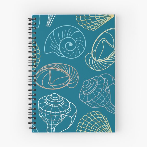 Item preview, Blue Ocean Shell Pattern designed and sold by lanolga.