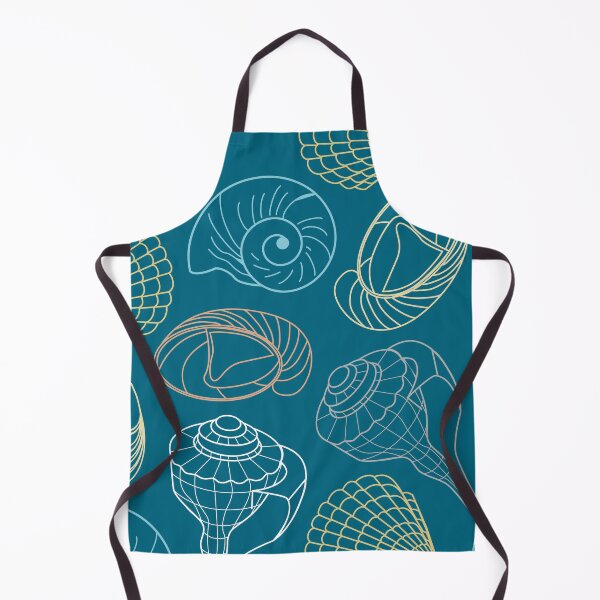 Item preview, Blue Ocean Shell Pattern designed and sold by lanolga.