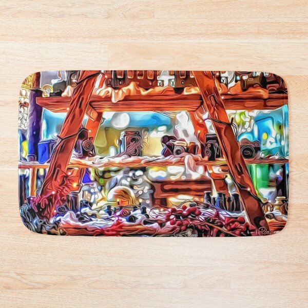Item preview, Trains and Gifts Through Storefront Window designed and sold by RitaMaye.