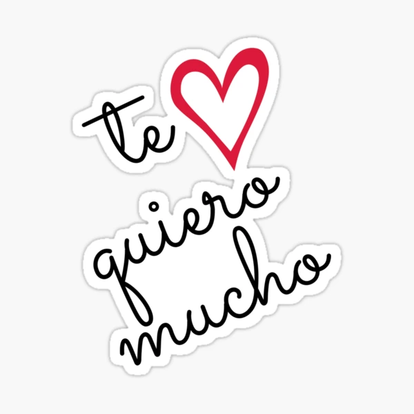 Te quiero mucho sticker shirts  Poster for Sale by gabyiscool