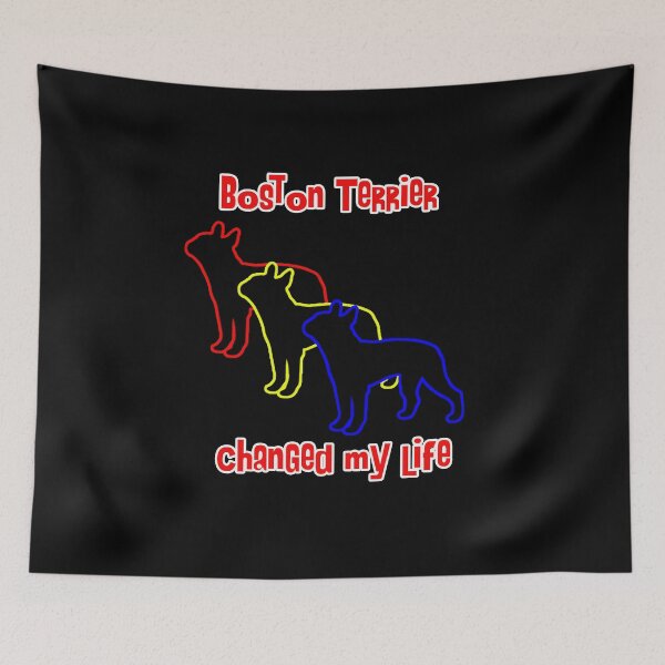 Item preview, Boston Terrier Changed my Life - Dog Art dogs Silhouette - pet designed and sold by Coolstuff4you71.