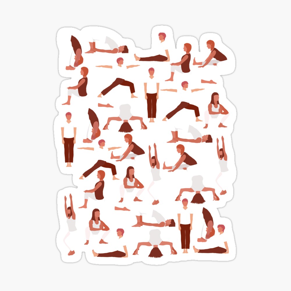Yoga Chakra Poses Printable PDF Poster Chart # 83L | Chakra, Yoga, Poses