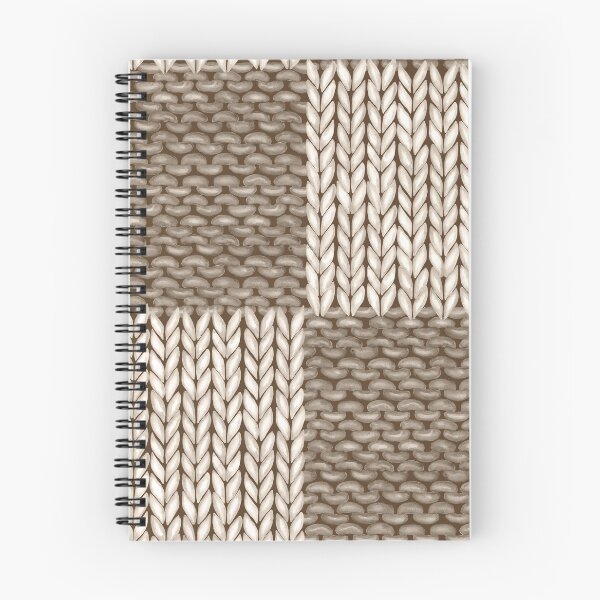Item preview, Beige gray patchwork checkered realistic knitted seamless pattern designed and sold by olgersart.