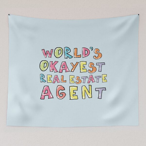 Item preview, World's Okayest Real Estate Agent Gift Idea designed and sold by betternotes.