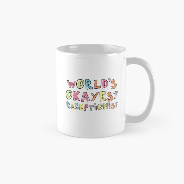 Item preview, World's Okayest Receptionist Gift Idea designed and sold by betternotes.