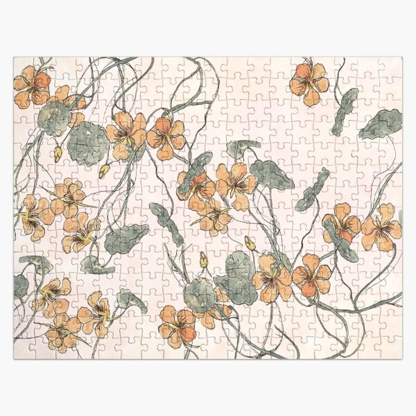 Winding - floral watercolour Jigsaw Puzzle