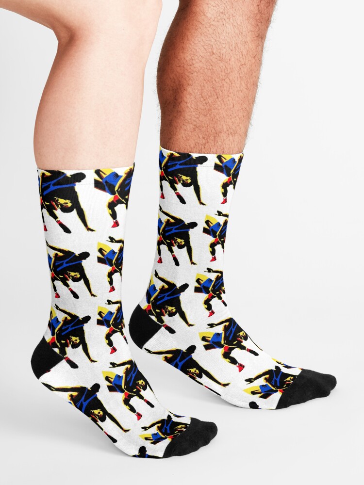 "Two Wrestlers at a Competition " Socks by MUZA9 Redbubble