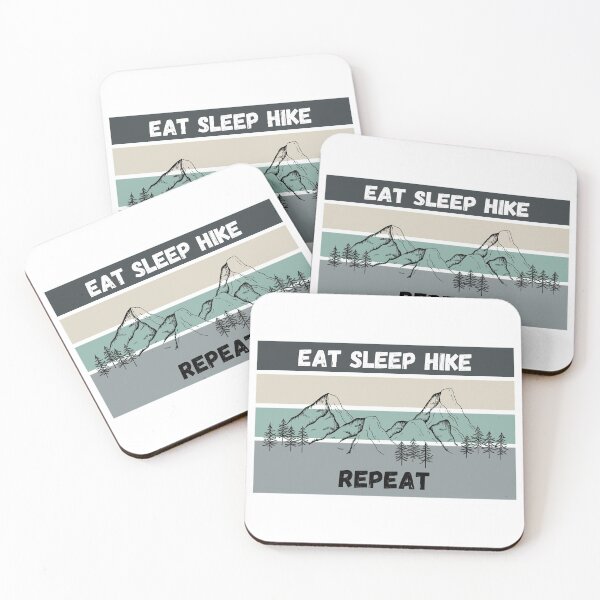 Item preview, Eat Sleep Hike Repeat designed and sold by BahiaStyle.