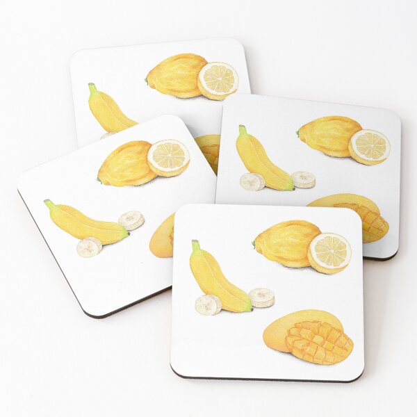 Item preview, Yellow Fruits - Banana Lemon Mango designed and sold by TeriRobbins.