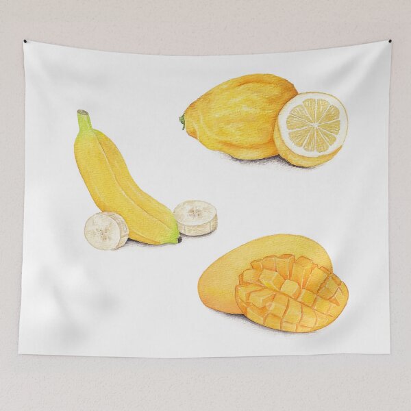 Item preview, Yellow Fruits - Banana Lemon Mango designed and sold by TeriRobbins.