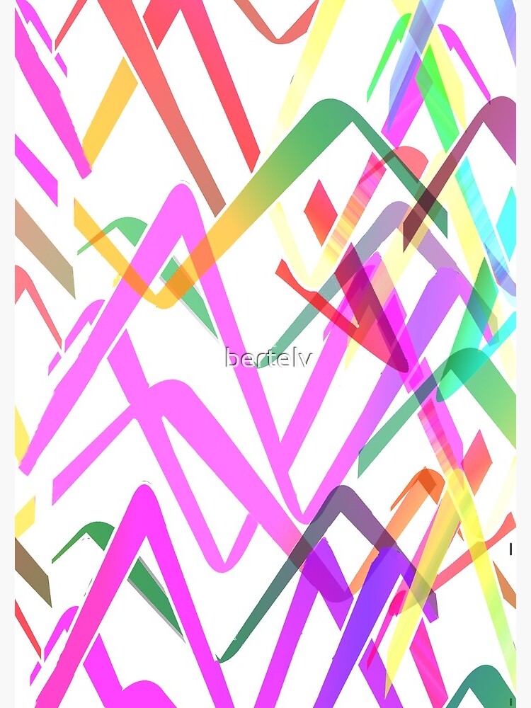 Imagen 3 de 3, Cuaderno de espiral con la obra Líneas zig zag, diseñada y vendida por bertelv.