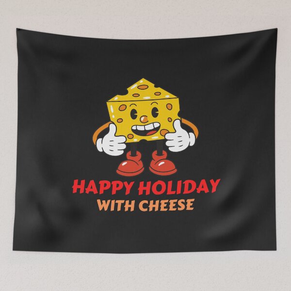 Item preview, Happy Holidays With Cheese designed and sold by MohitJain1109.