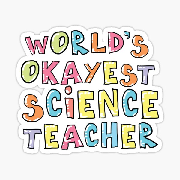 Item preview, World's Okayest Science Teacher Gift Idea designed and sold by betternotes.