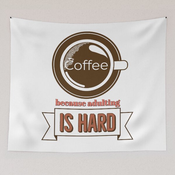 Item preview, Coffee Because Adulting Is Hard designed and sold by hashnan21.