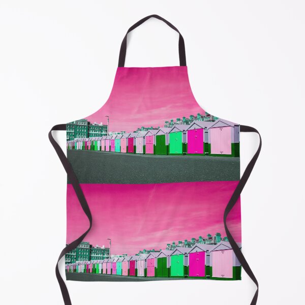 Item preview, Colorful huts and beach houses Brighton Hove UK; The 90s retro vibes designed and sold by Malgo.