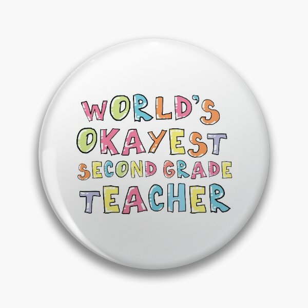 Artikelvorschau, World's Okayest Second Grade Teacher Gift Idea entworfen und verkauft von betternotes.