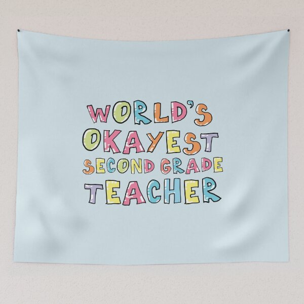 Item preview, World's Okayest Second Grade Teacher Gift Idea designed and sold by betternotes.