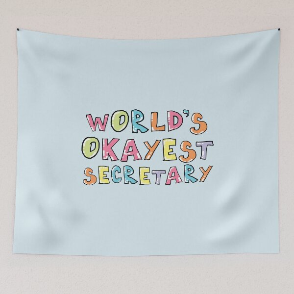 Item preview, World's Okayest Secretary Gift Idea designed and sold by betternotes.