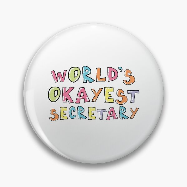 Item preview, World's Okayest Secretary Gift Idea designed and sold by betternotes.