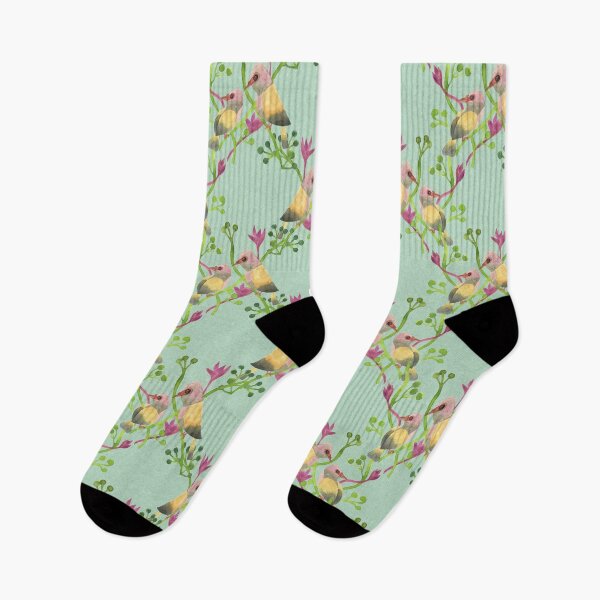 Item preview, Tropical Birds of Paradise - Green Palette designed and sold by RosalieReeves.