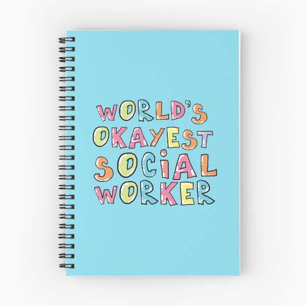 Artikelvorschau, World's Okayest Social Worker Gift Idea entworfen und verkauft von betternotes.