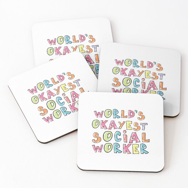 Item preview, World's Okayest Social Worker Gift Idea designed and sold by betternotes.