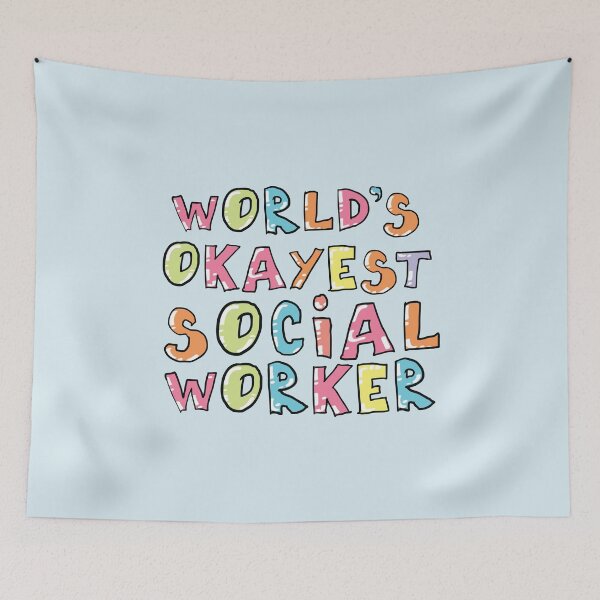 Item preview, World's Okayest Social Worker Gift Idea designed and sold by betternotes.