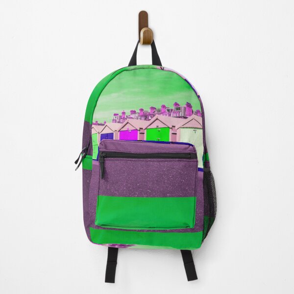 Item preview, Colorful huts and beach houses Brighton Hove UK; The 90s retro vibes designed and sold by Malgo.