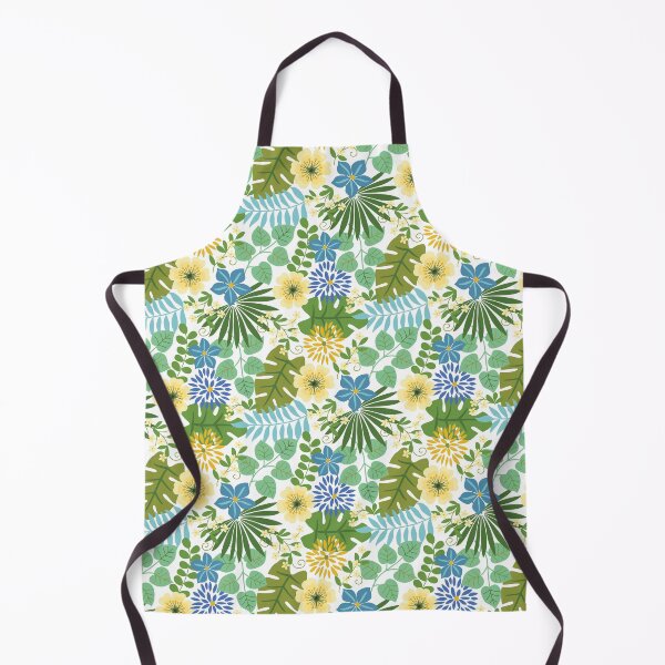 Item preview, Tropical Blue and Yellow Floral designed and sold by Barbara Pixton.