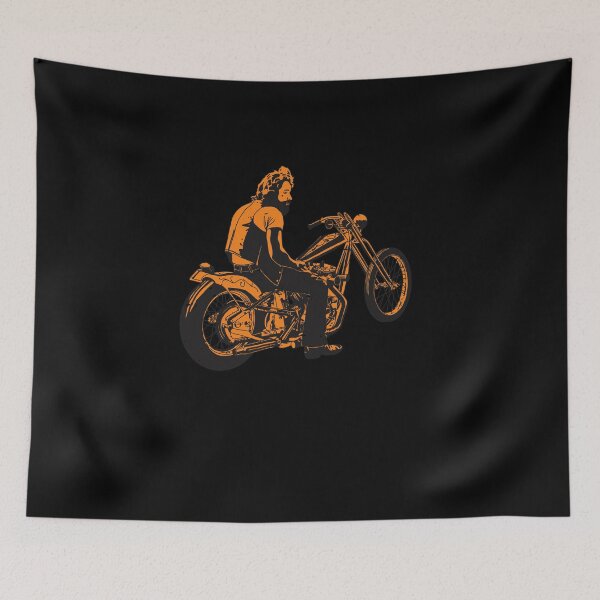Item preview, Old School Cool Motorcycle designed and sold by MisterGooseShop.