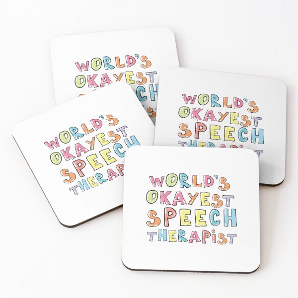 Item preview, World's Okayest Speech Therapist Gift Idea designed and sold by betternotes.