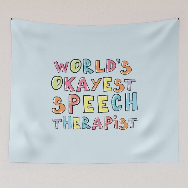 Item preview, World's Okayest Speech Therapist Gift Idea designed and sold by betternotes.