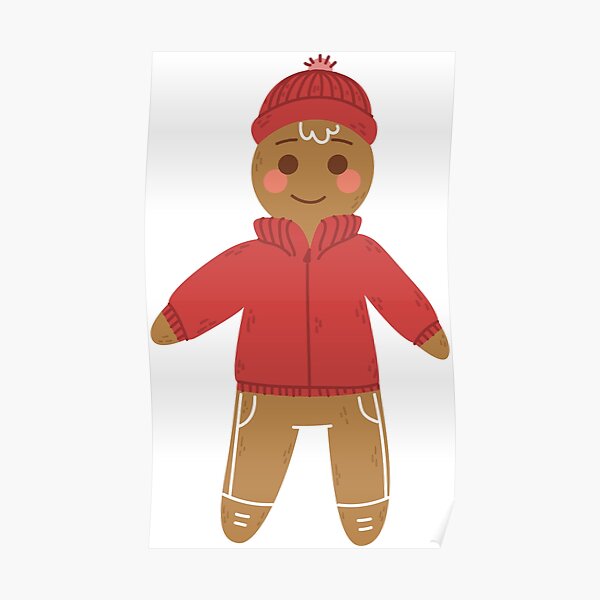 Gingerbread Figure Poster