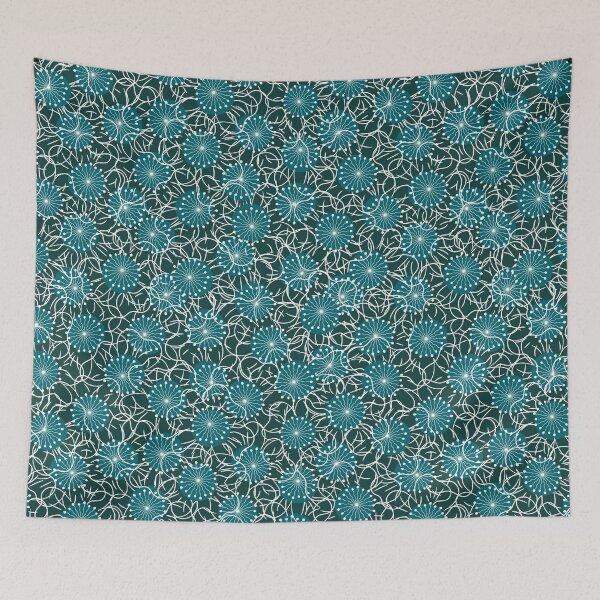 Item preview, graphic flowerbed pattern designed and sold by rysunki-malunki.