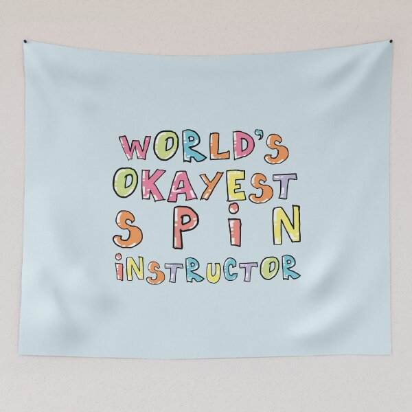 Item preview, World's Okayest Spin Instructor Gift Idea designed and sold by betternotes.