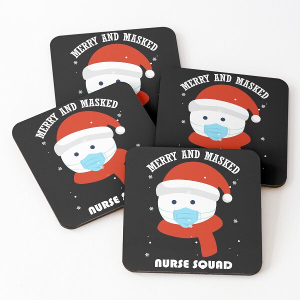 Item preview, Merry And Masked Nurse Squad, christmas gifts for nurse designed and sold by Shopini.