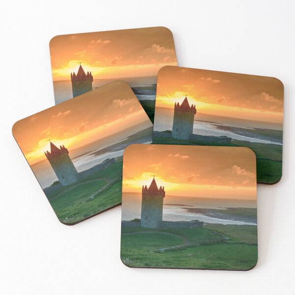 Item preview, Doolin Castle Sunset Ireland designed and sold by Nollaig Ó Mórdha  Up The Banner Photography.